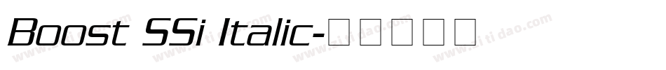 Boost SSi Italic字体转换